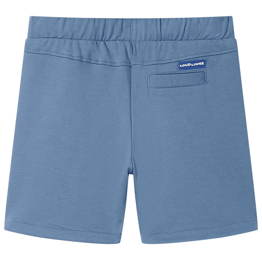 Kindershorts met trekkoord 92 donkerblauw Blauw 92