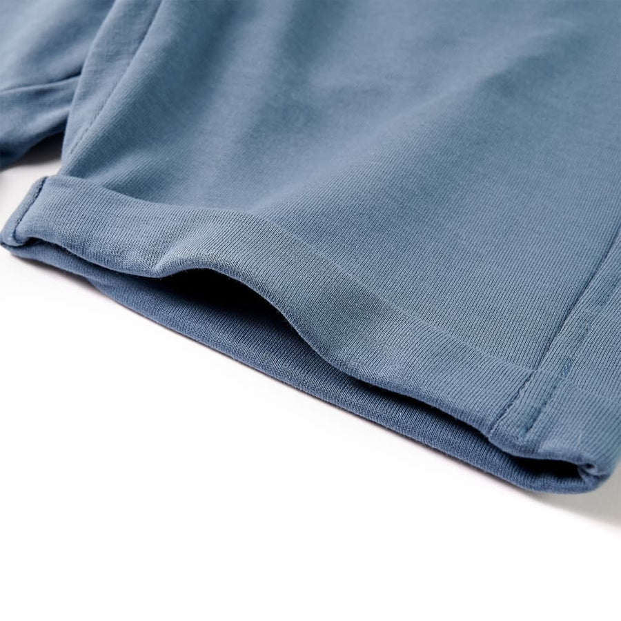 Kindershorts met trekkoord 92 donkerblauw Blauw 92