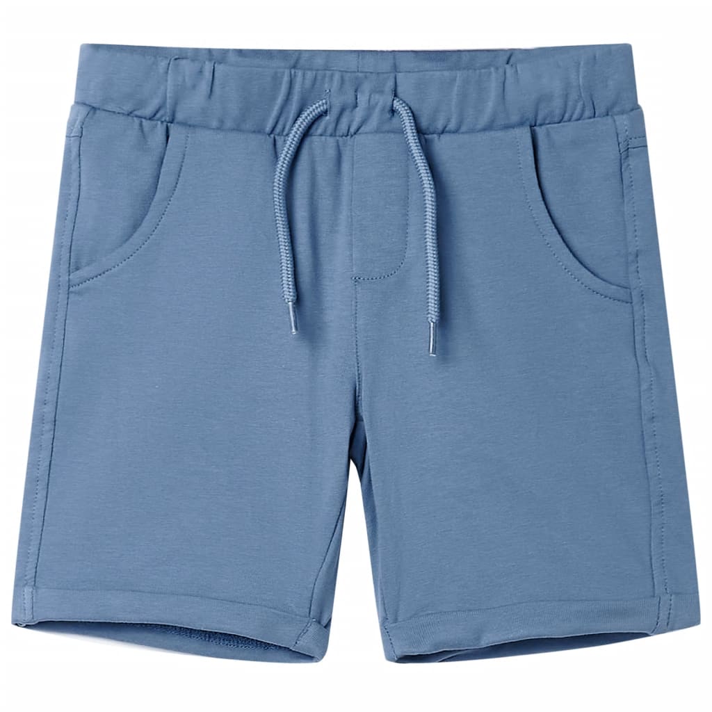 Kindershorts met trekkoord 116 donkerblauw Blauw 116