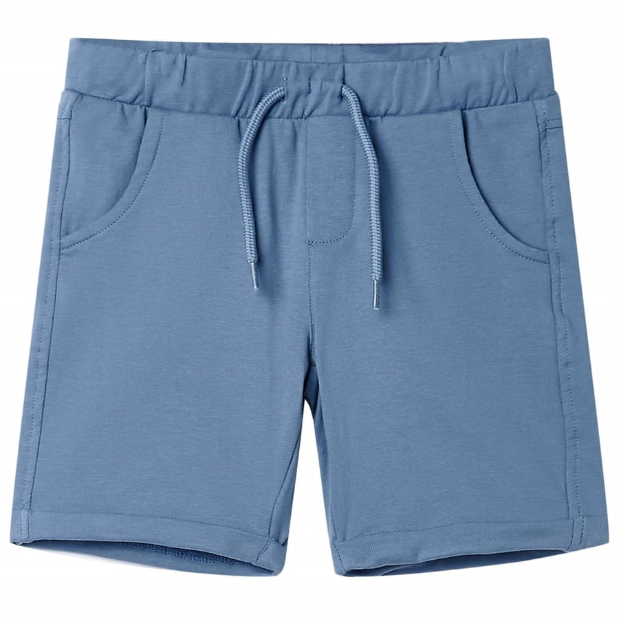 Kindershorts met trekkoord 116 donkerblauw Blauw 116
