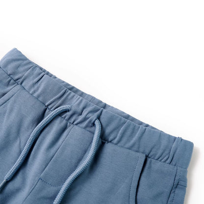 Kindershorts met trekkoord 116 donkerblauw Blauw 116