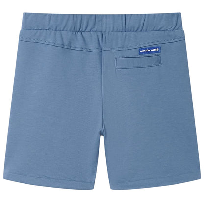Kindershorts met trekkoord 140 donkerblauw Blauw