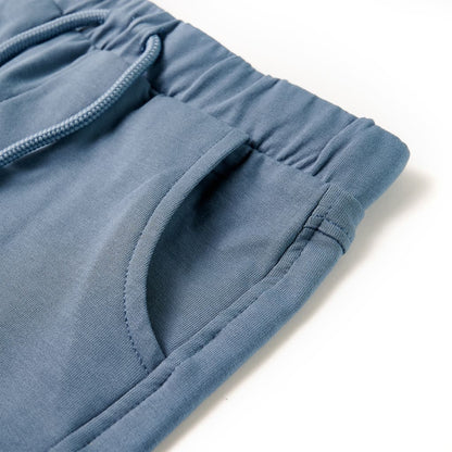 Kindershorts met trekkoord 140 donkerblauw Blauw
