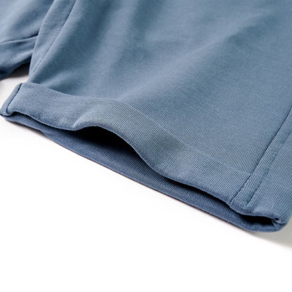 Kindershorts met trekkoord 140 donkerblauw Blauw