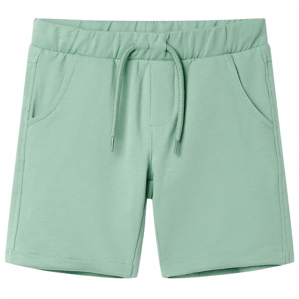 Kindershorts met trekkoord 92 lichtkaki Kaki