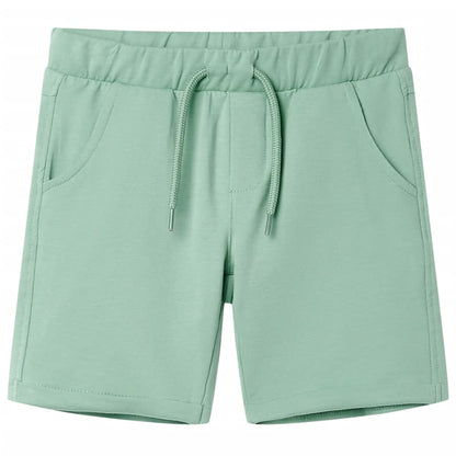 Kindershorts met trekkoord 92 lichtkaki Kaki