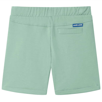 Kindershorts met trekkoord 92 lichtkaki Kaki