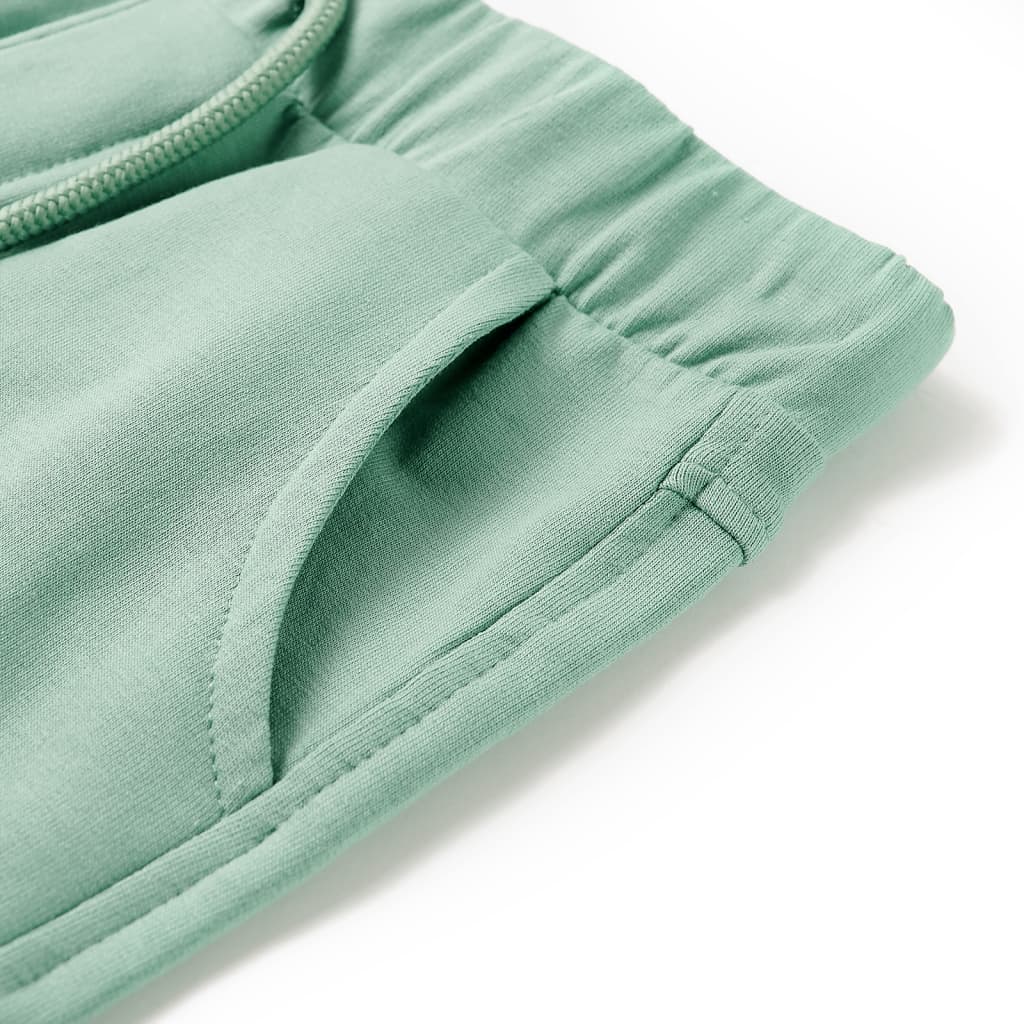 Kindershorts met trekkoord 92 lichtkaki Kaki
