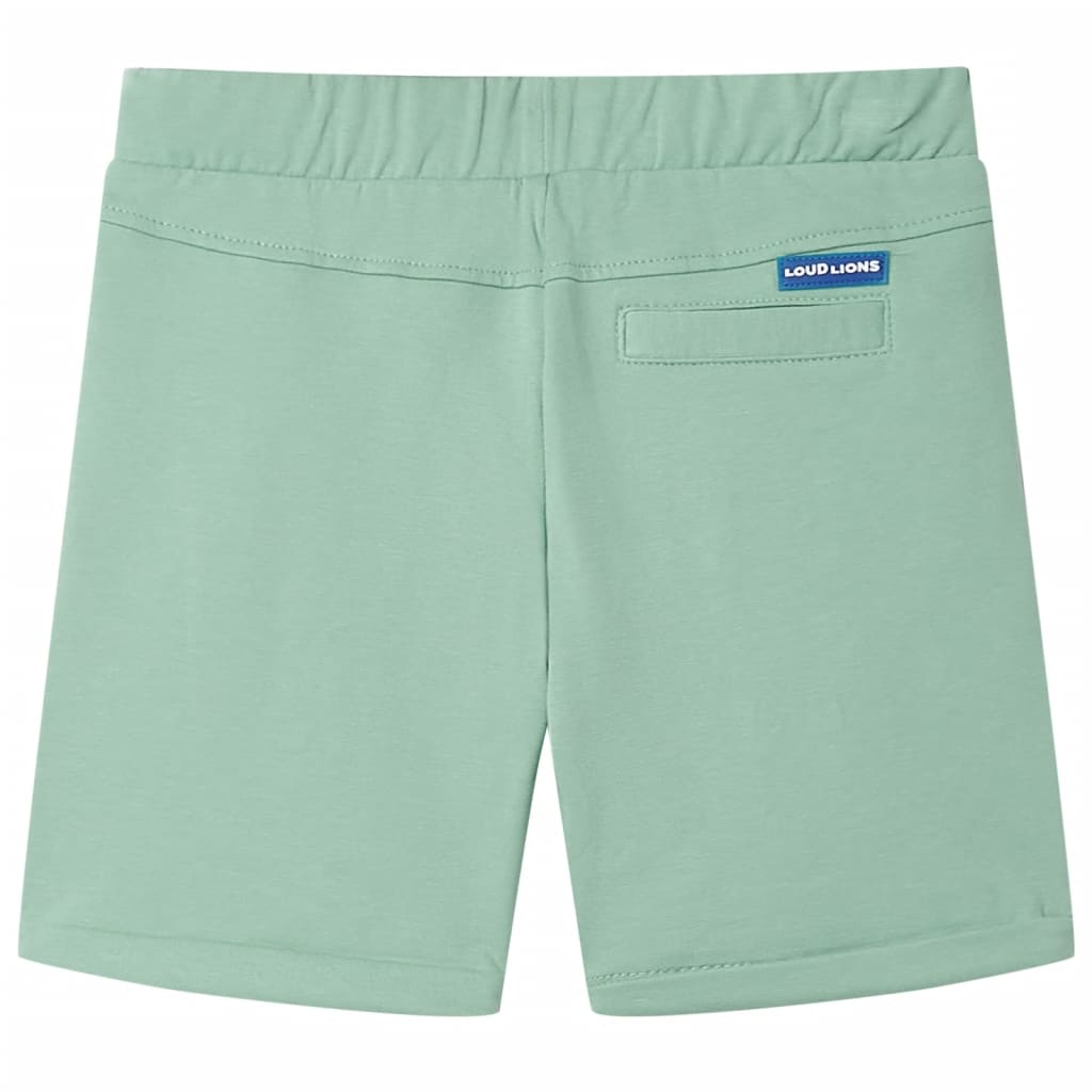 Kindershorts met trekkoord 104 lichtkaki Kaki 104