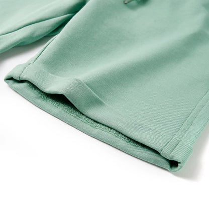 Kindershorts met trekkoord 104 lichtkaki Kaki 104