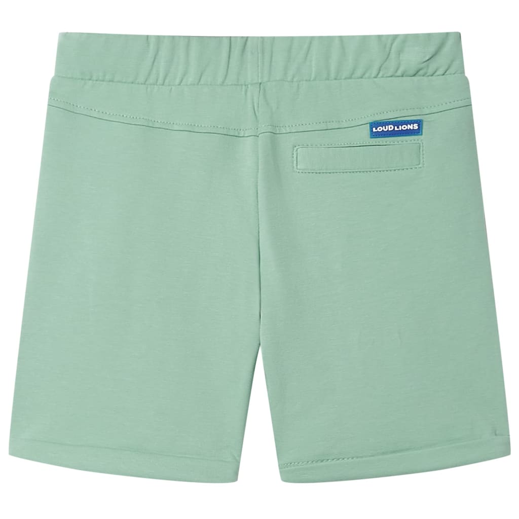 Kindershorts met trekkoord 116 lichtkaki Kaki 116