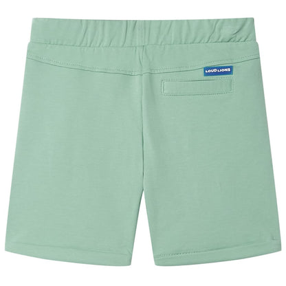 Kindershorts met trekkoord 116 lichtkaki Kaki 116