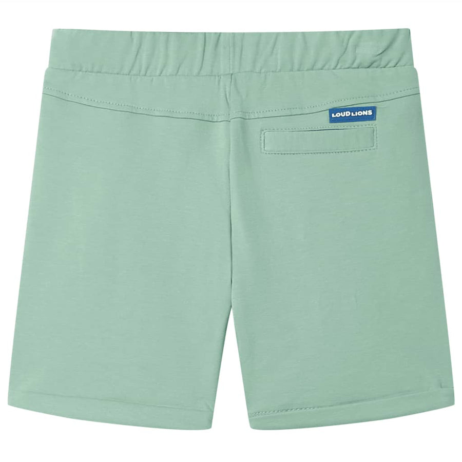 Kindershorts met trekkoord 140 lichtkaki Kaki 140