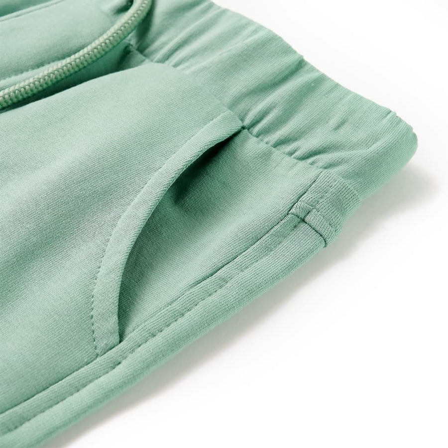 Kindershorts met trekkoord 140 lichtkaki Kaki 140