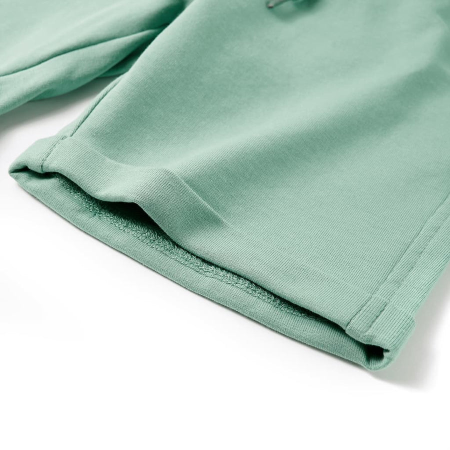 Kindershorts met trekkoord 140 lichtkaki Kaki 140