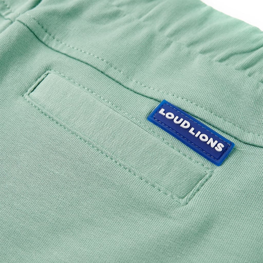 Kindershorts met trekkoord 140 lichtkaki Kaki 140