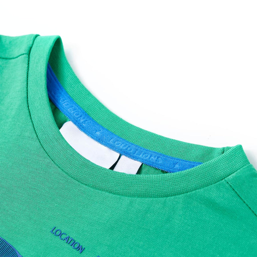 Kindershirt 140 groen 140