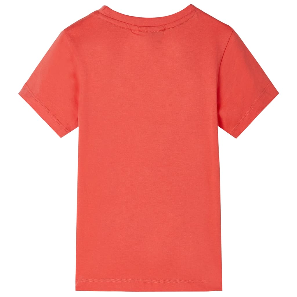Kindershirt 128 lichtrood