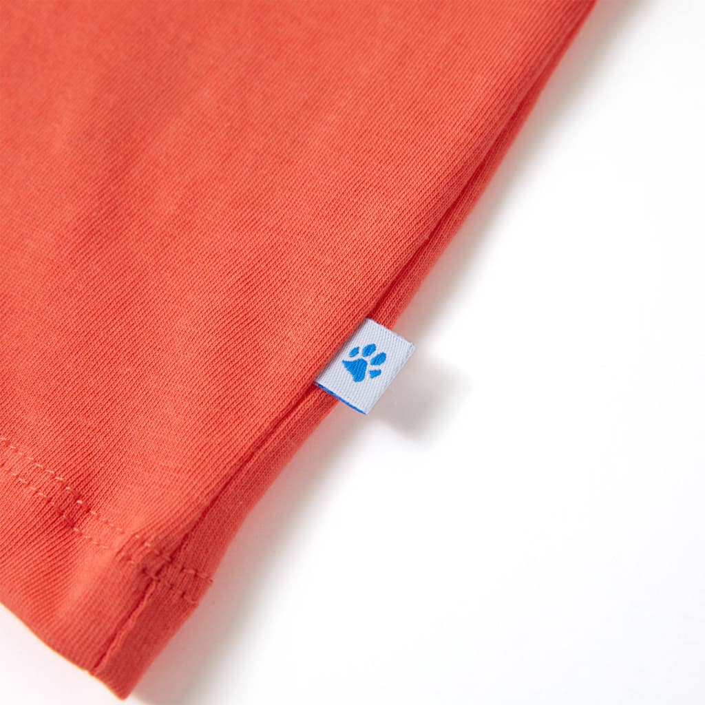 Kindershirt 128 lichtrood