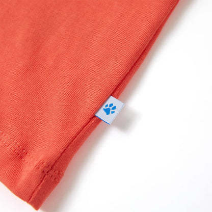 Kindershirt 128 lichtrood