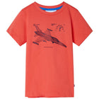 Kindershirt 140 lichtrood katoen