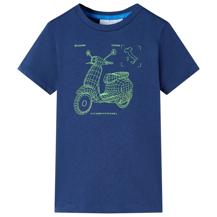 Kindershirt 116 donkerblauw 116