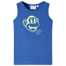 Kindertopje 92 gemêleerd blauw Blauw