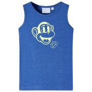 Kids' top 104 mottled blue