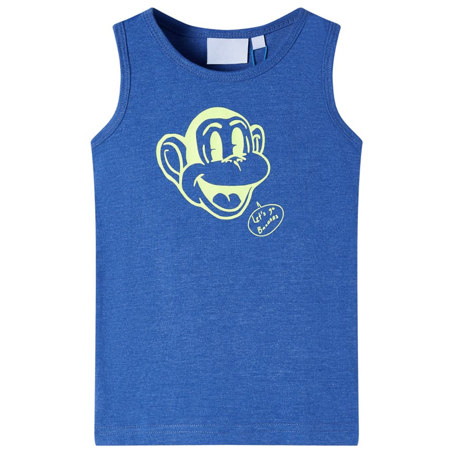 Kindertopje 116 gemêleerd blauw Blauw 116