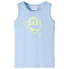 Children's top size 104 mottled soft blue