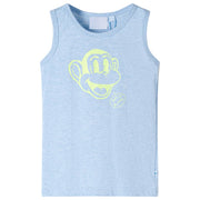Children's top size 104 mottled soft blue