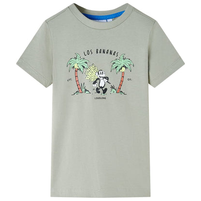 Kindershirt 140 lichtkakikleurig Kaki 140