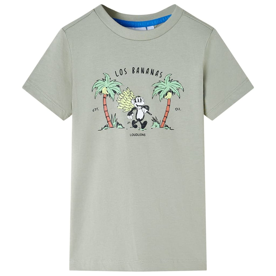 Kindershirt 140 lichtkakikleurig Kaki 140