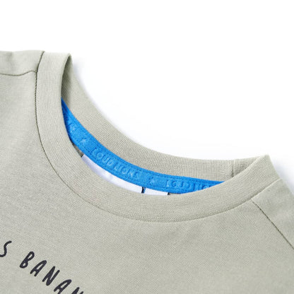 Kindershirt 140 lichtkakikleurig Kaki 140