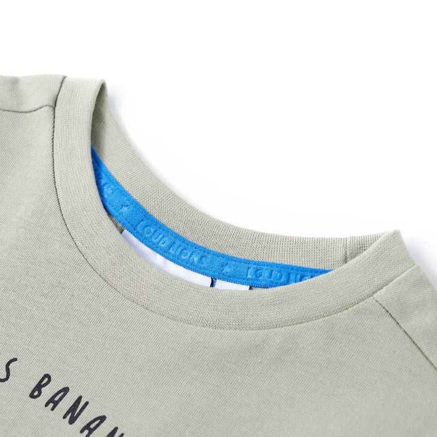 Kindershirt 140 lichtkakikleurig Kaki 140