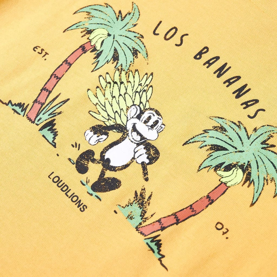 Kindershirt 92 lichtokerkleurig Oker
