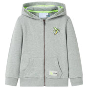 Kindervest 104 gemêleerd lichtkaki