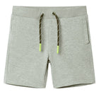 Children's shorts with drawstring 140 mottled light khaki