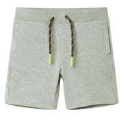 Kindershorts 140 gemêleerd lichtkakikleurig