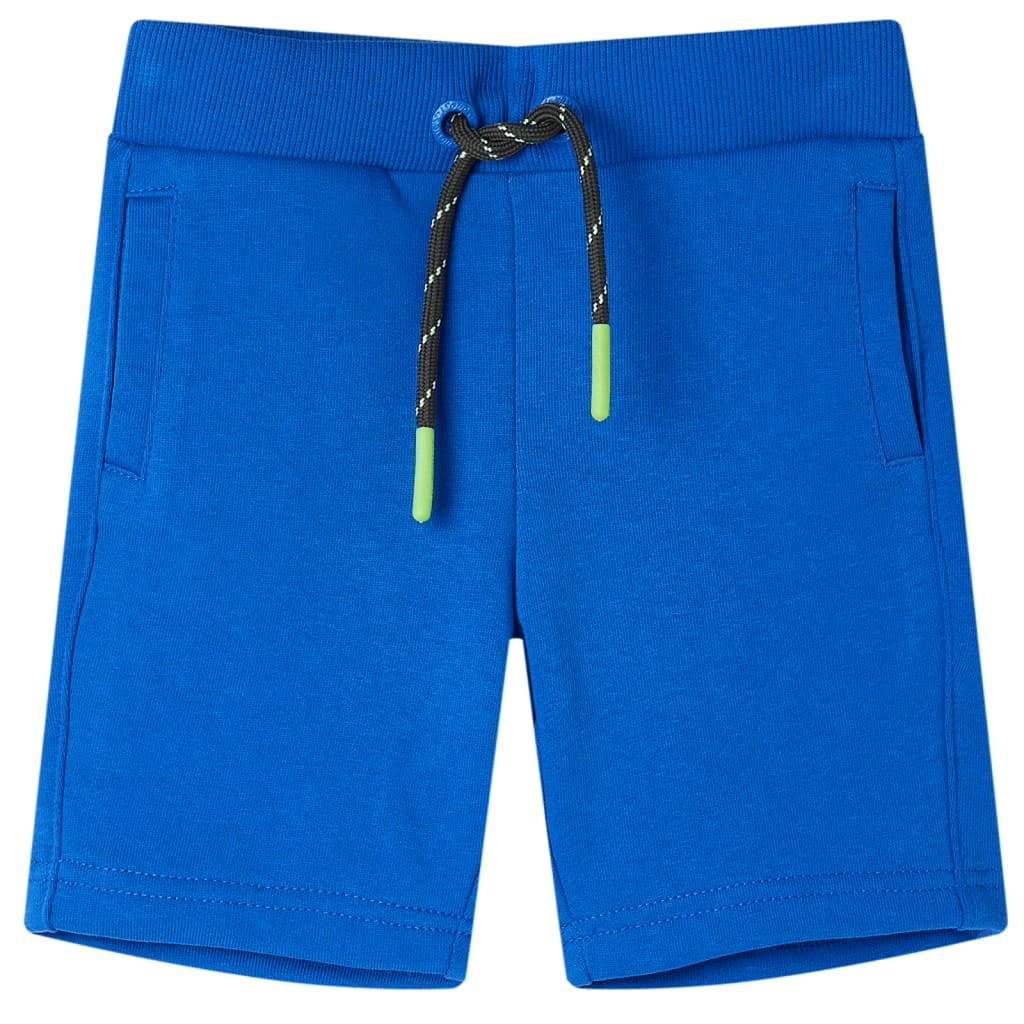 Kindershort met trekkoord 104 blauw Blauw 104