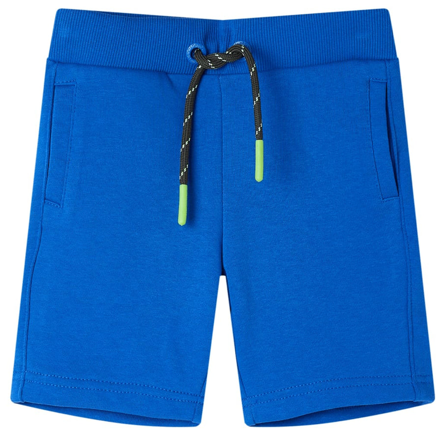 Kindershort met trekkoord 104 blauw Blauw 104