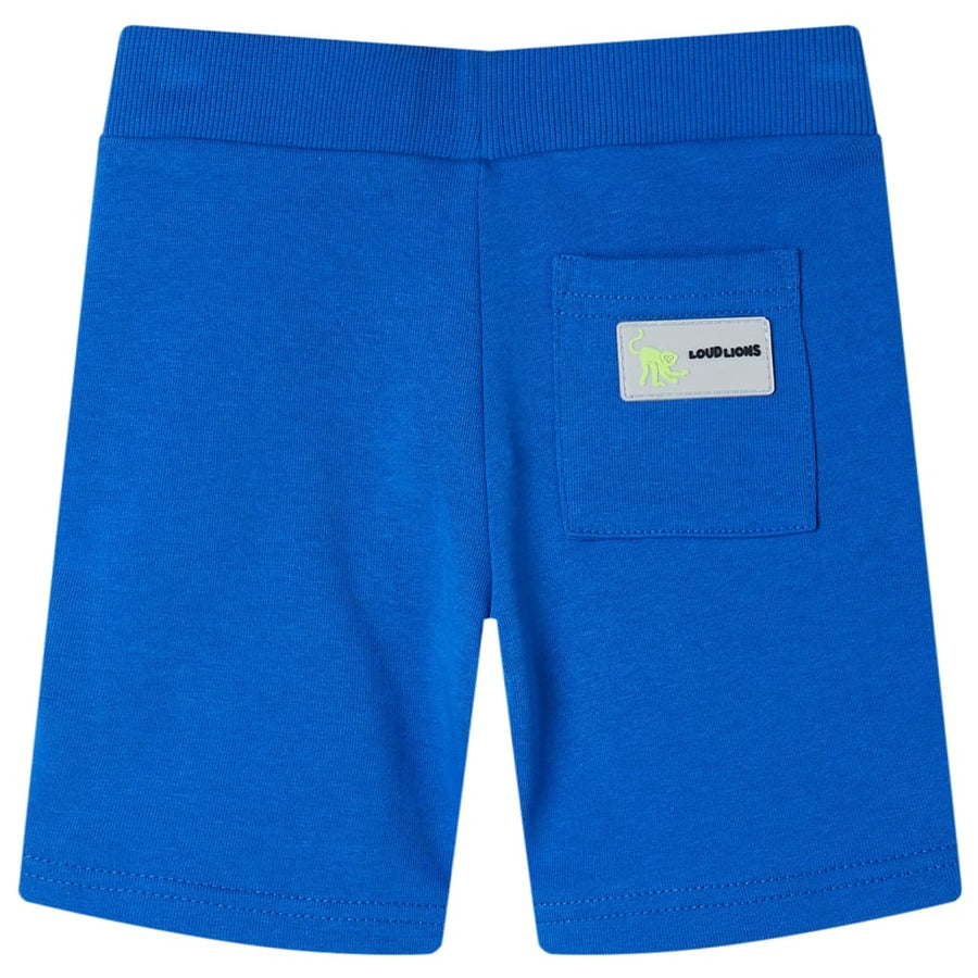 Kindershort met trekkoord 104 blauw Blauw 104