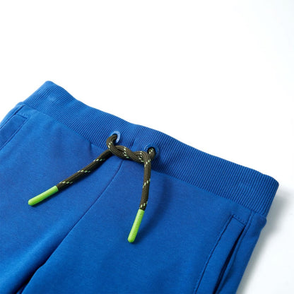 Kindershort met trekkoord 104 blauw Blauw 104