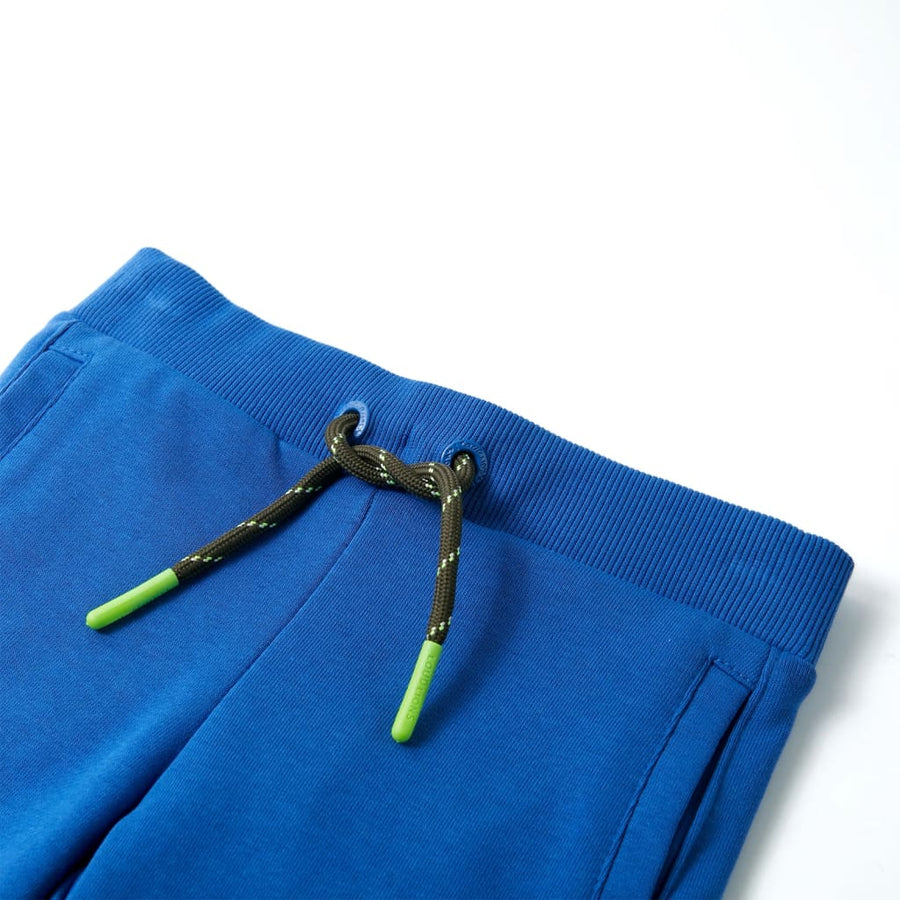 Kindershort met trekkoord 104 blauw Blauw 104