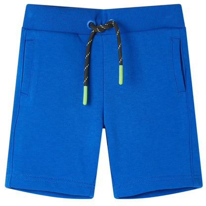 Kindershort met trekkoord 140 blauw Blauw