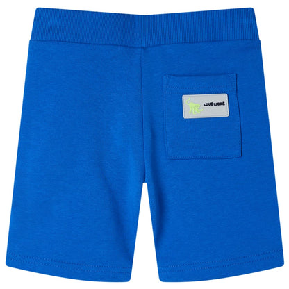 Kindershort met trekkoord 140 blauw Blauw