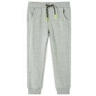 Kinderjoggingbroek 104 licht kaki katoenmix