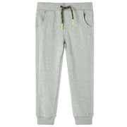 Kinderjoggingbroek 104 licht kaki katoenmix
