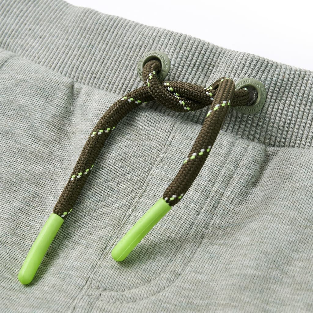Kinderjoggingbroek 128 lichtkaki Kaki 128