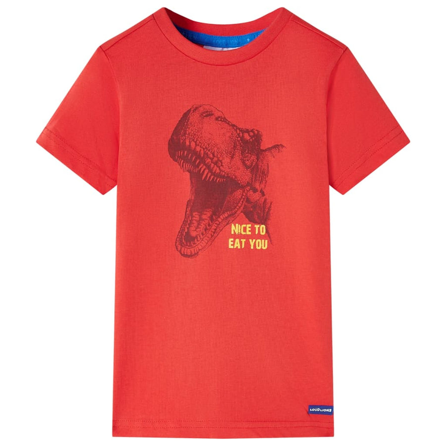 Kindershirt 128 rood Rood